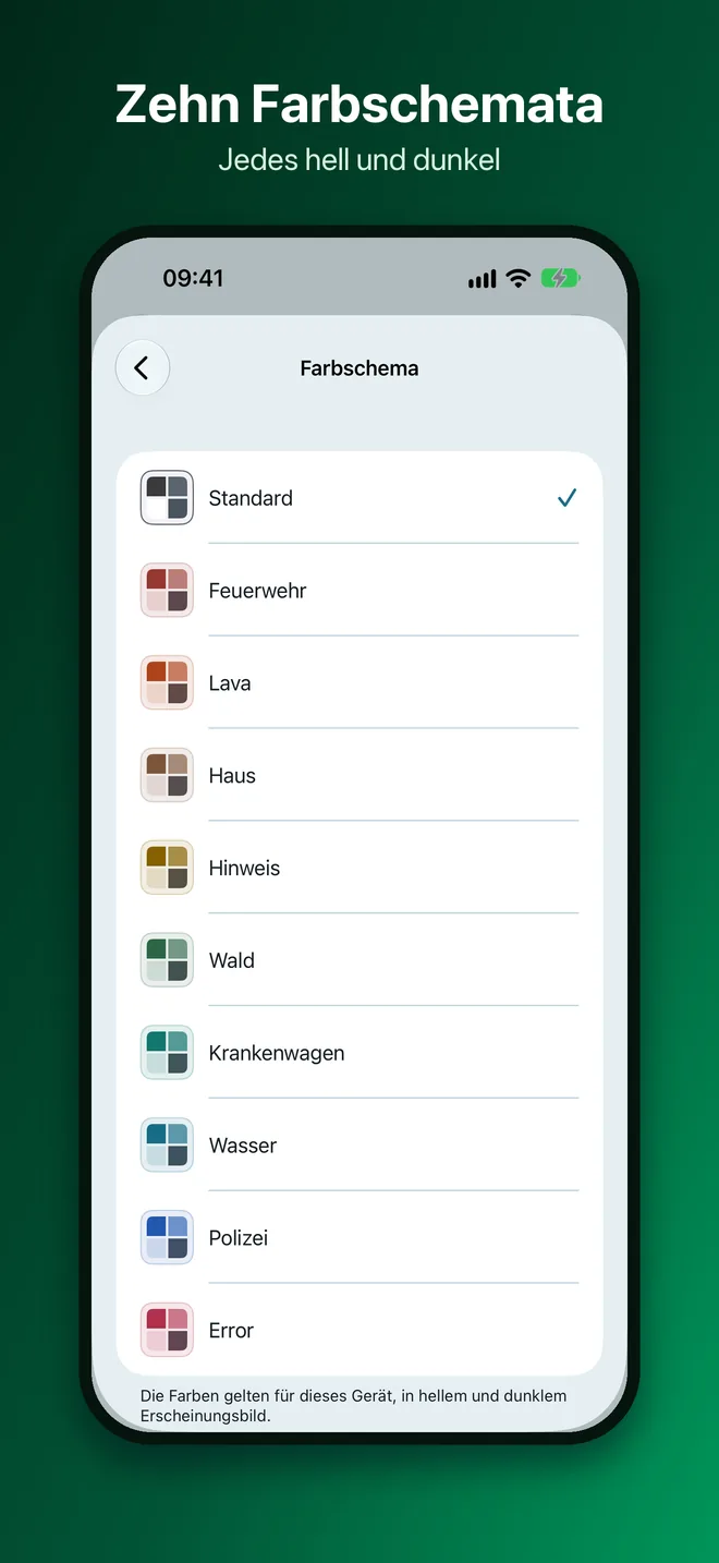 OneTwo Kanban auf dem iPhone, Bild 9 von 10: Zehn Farbschemata