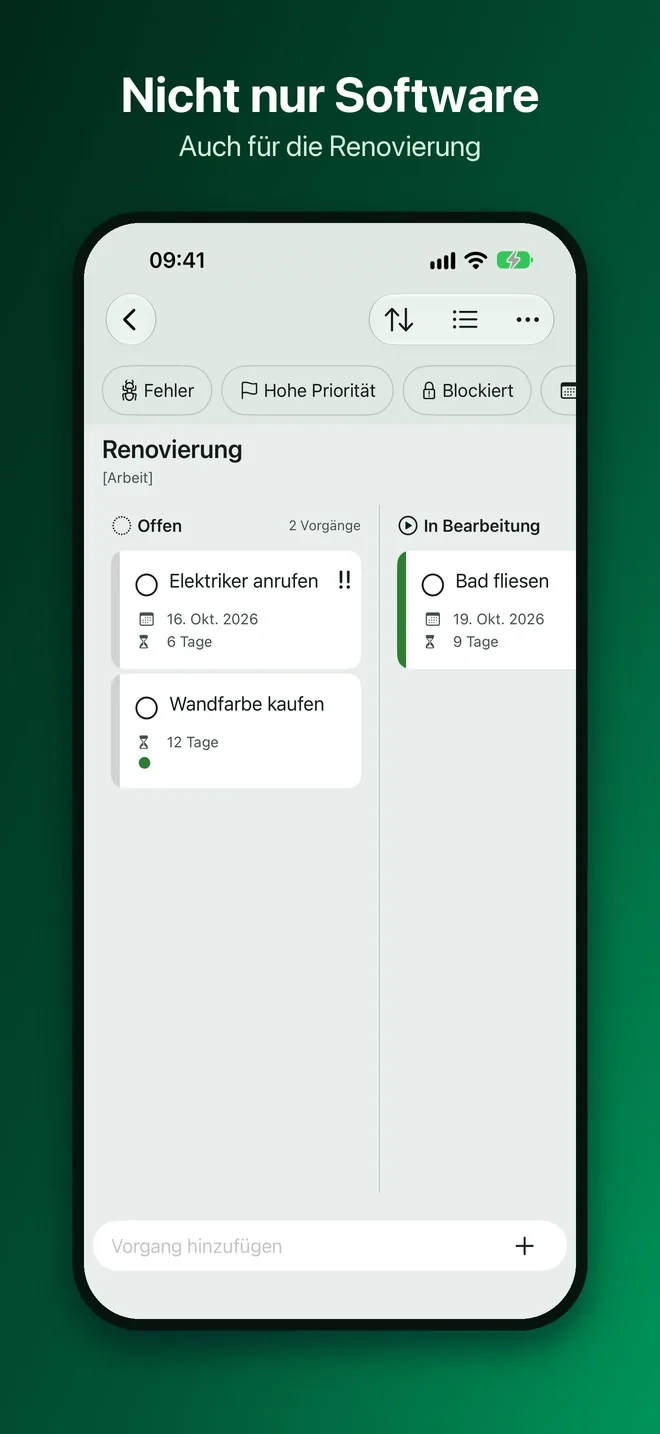 OneTwo Kanban auf dem iPhone, Bild 10 von 10: Nicht nur Software
