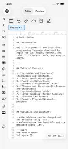 AI Markdown Editor Screenshot 1